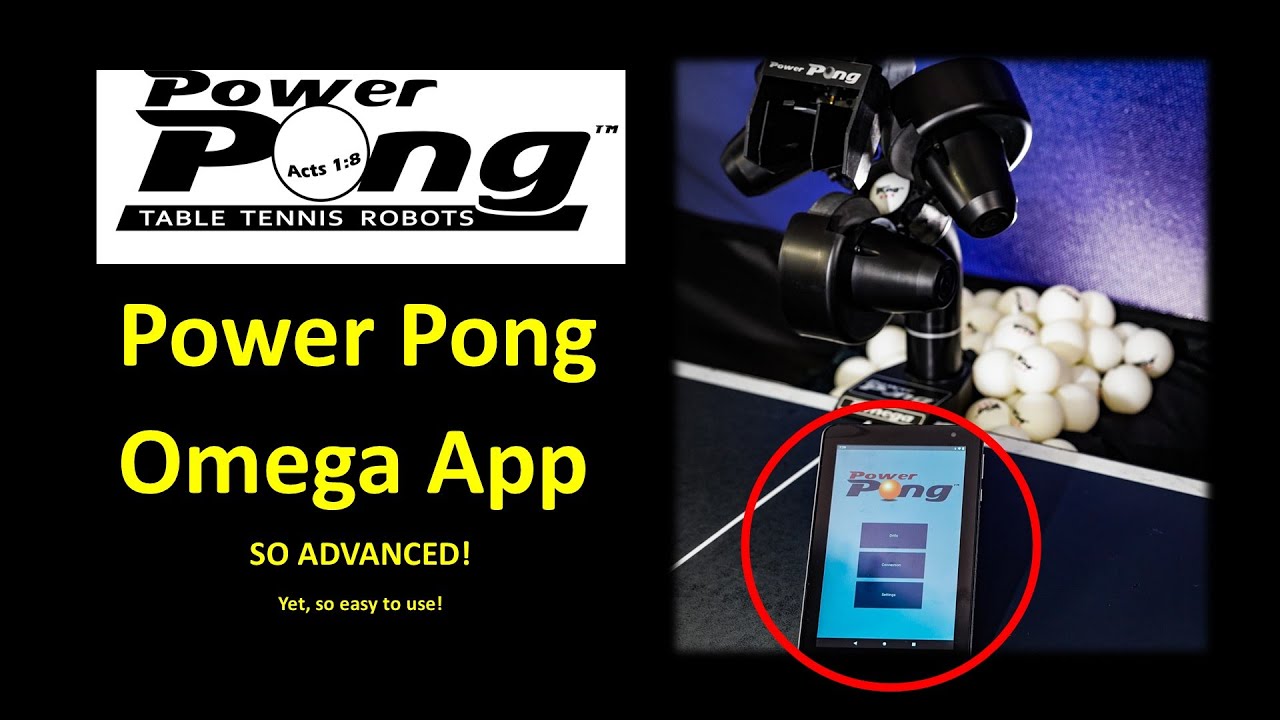 How to Use the App on the Power Pong Omega!